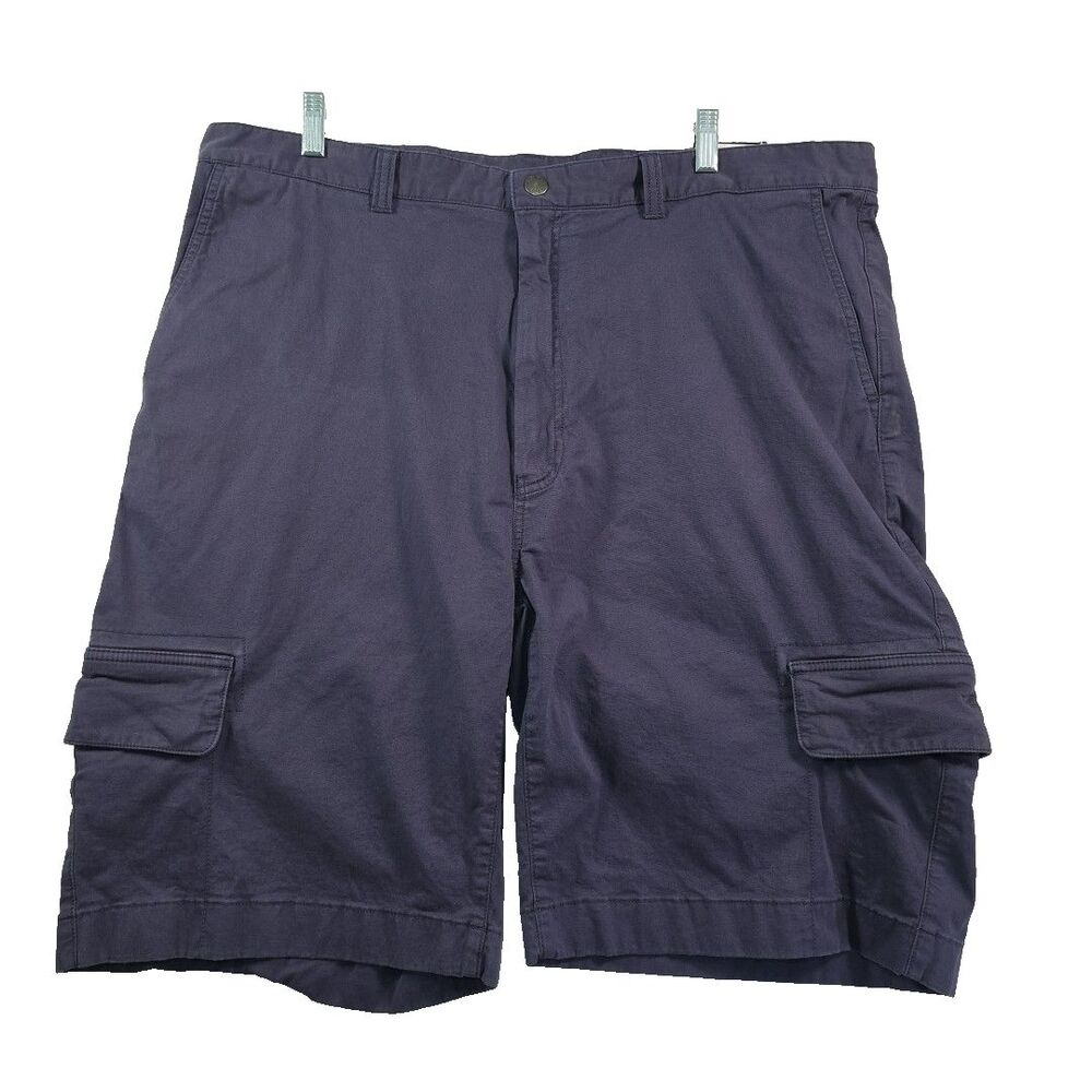 ROWM Cargo Shorts Men's size 42 Stretch Flex Flat Front Navy Blue